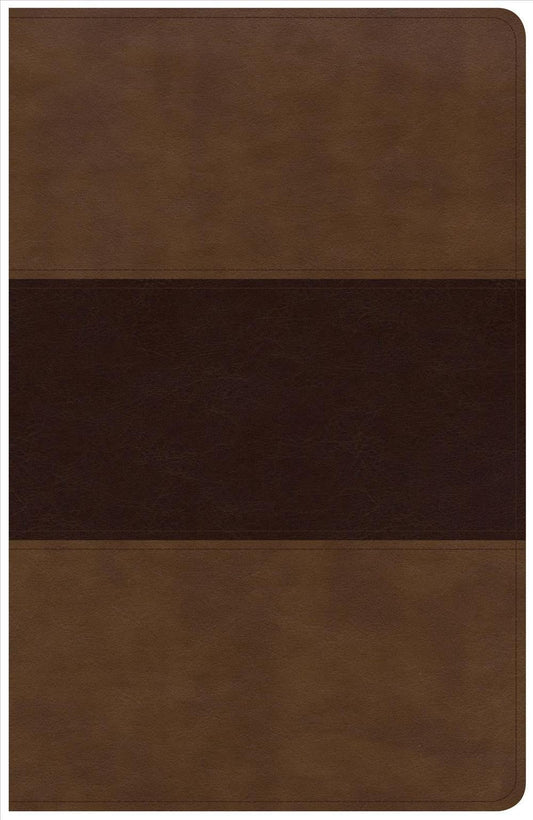 KJV Large Print Personal Size Reference Bible, Saddle Brown - Re-vived