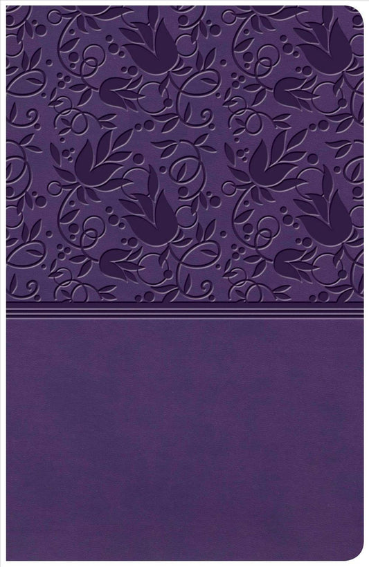 KJV Large Print Personal Size Reference Bible, Purple - Re-vived