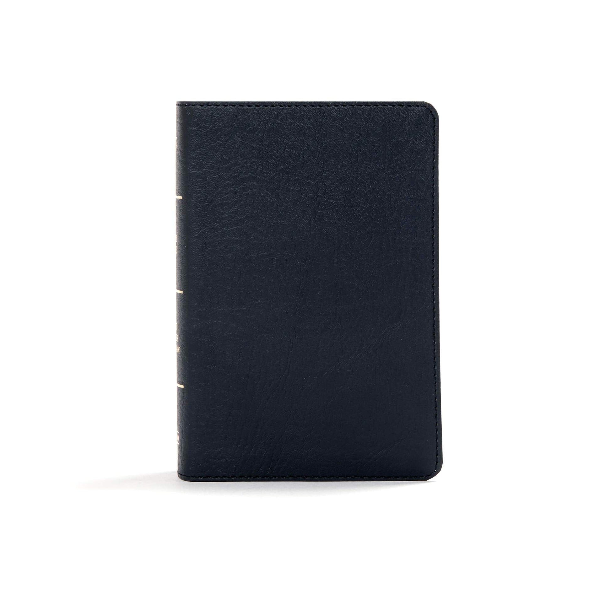 KJV Large Print Compact Reference Bible, Black LeatherTouch - Re-vived