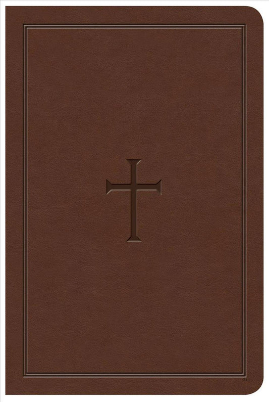 KJV Large Print Compact Reference Bible, Brown LeatherTouch - Re-vived