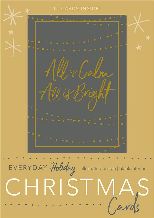 All Is Calm, All Is Bright Boxed Christmas Cards - Re-vived