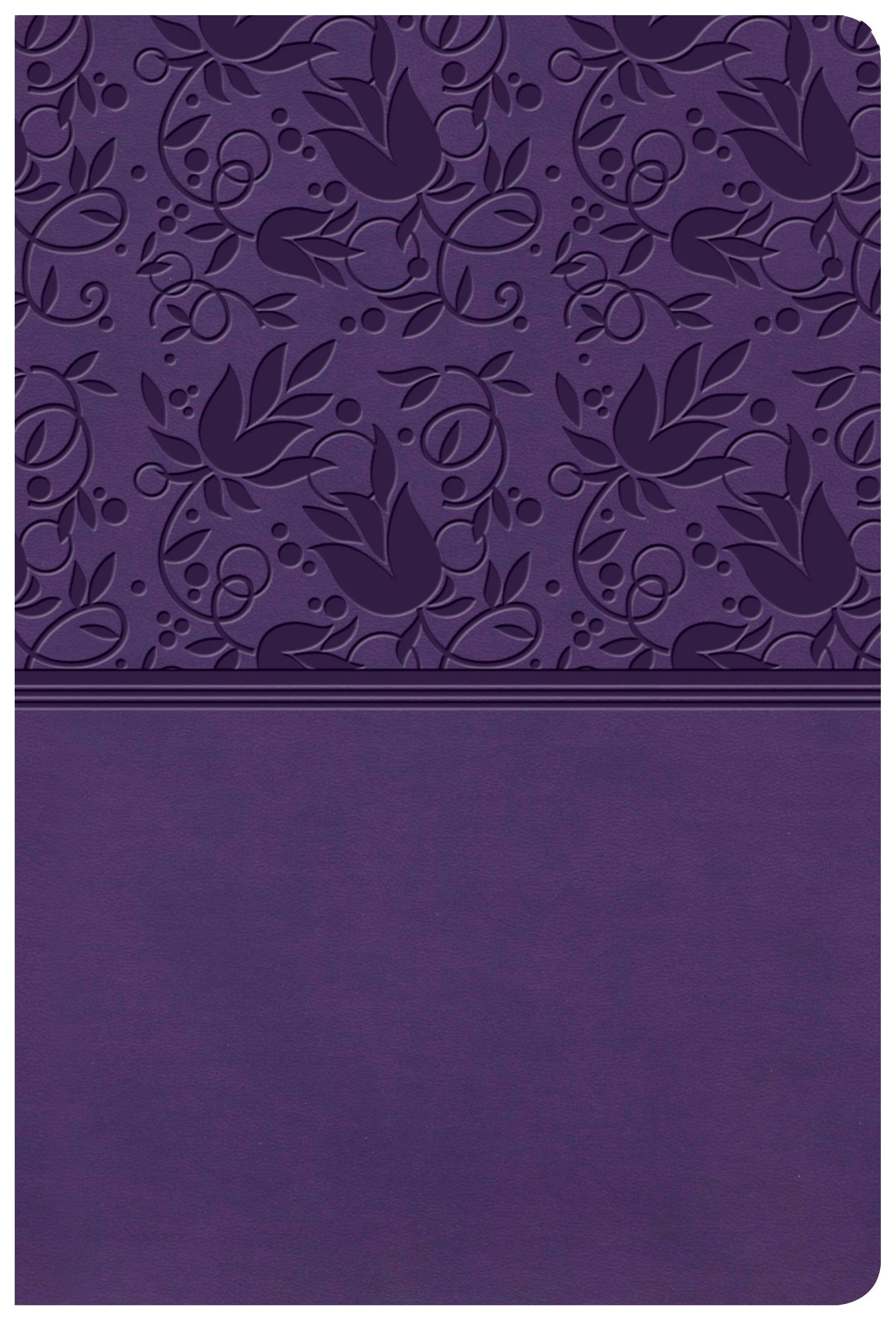 KJV Giant Print Reference Bible, Purple LeatherTouch - Re-vived