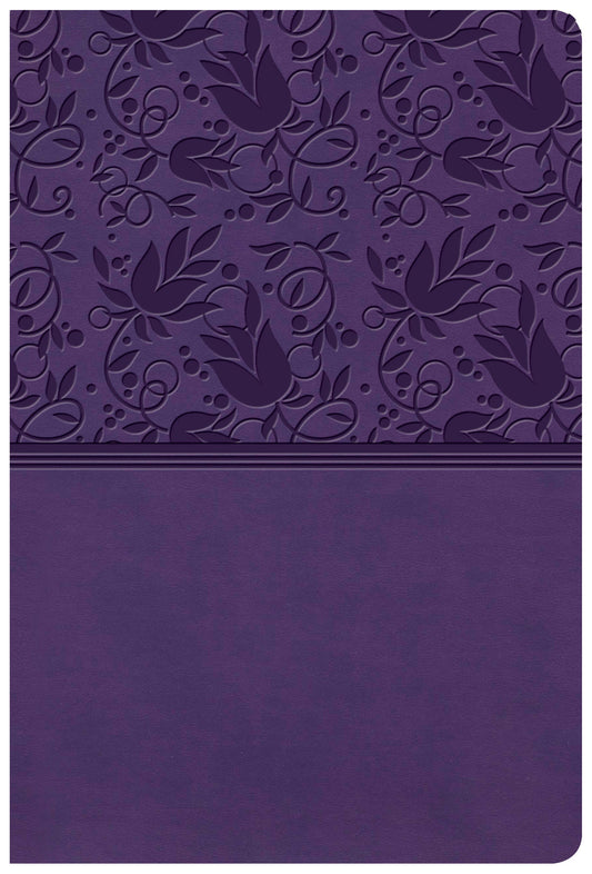 KJV Giant Print Reference Bible, Purple LeatherTouch, Indexe - Re-vived