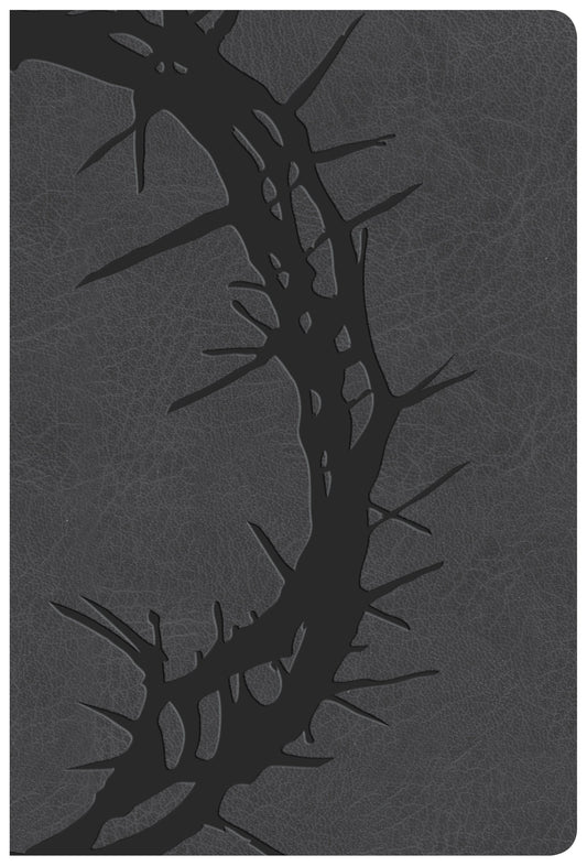 KJV Giant Print Reference Bible, Charcoal LeatherTouch - Re-vived