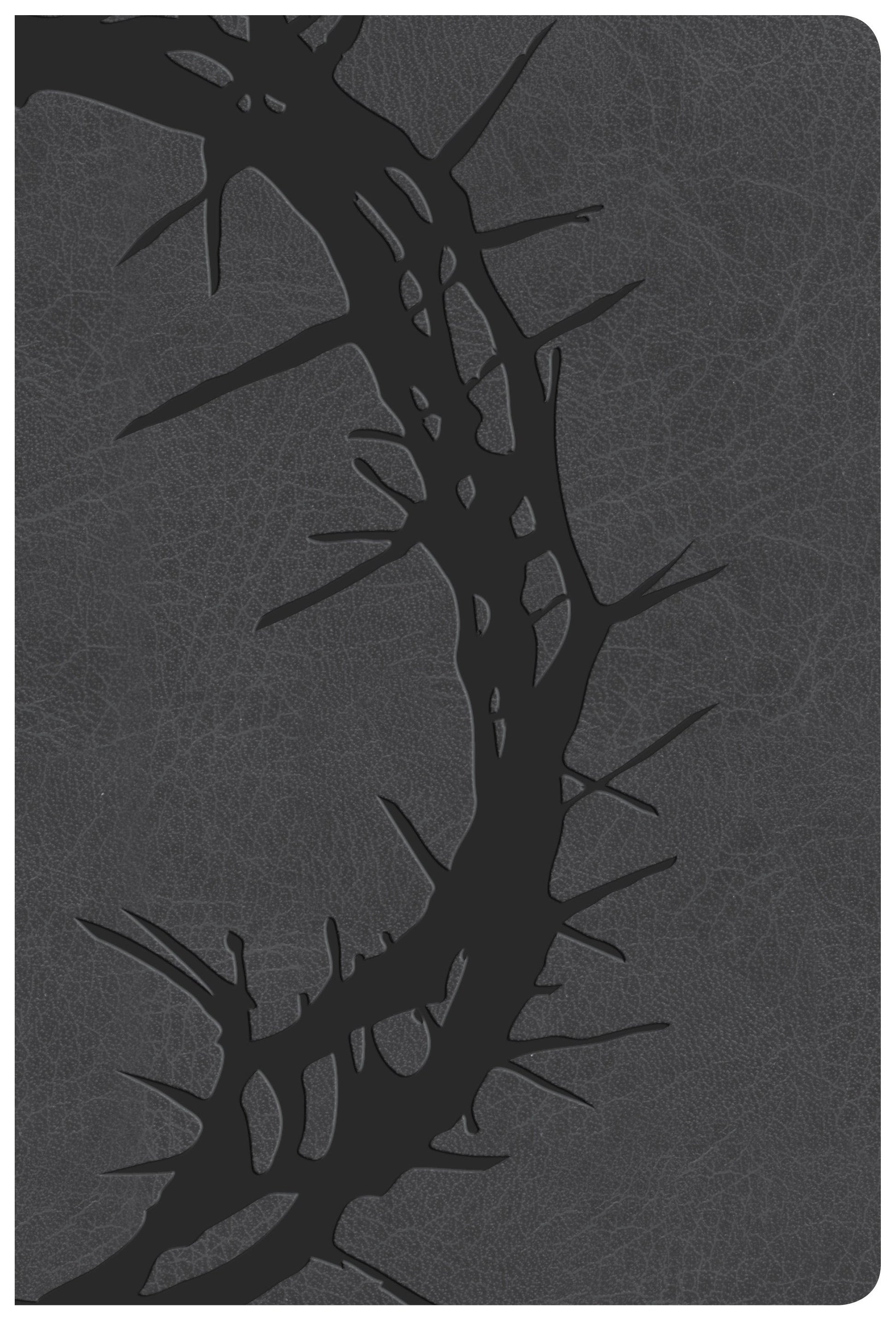 KJV Giant Print Reference Bible, Charcoal LeatherTouch, Inde - Re-vived
