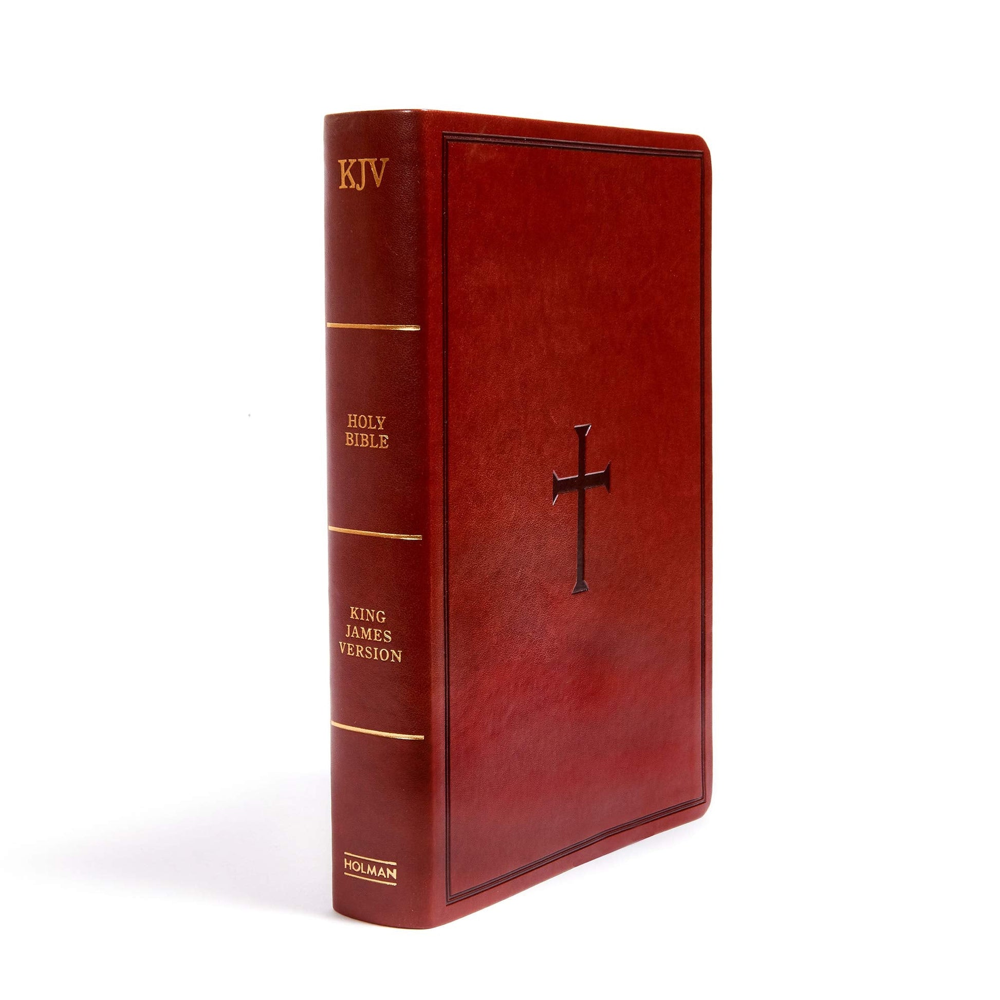 KJV Super Giant Print Reference Bible, Brown LeatherTouch, I - Re-vived