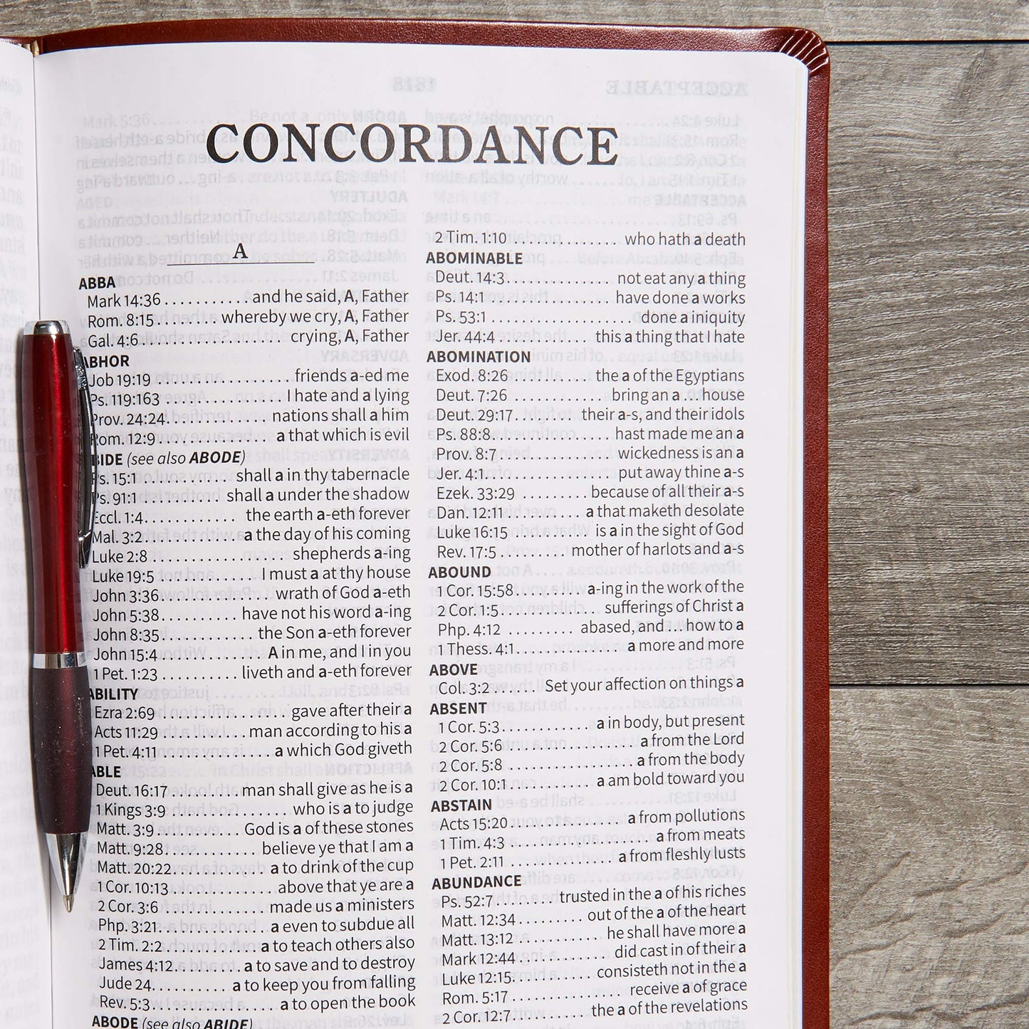 KJV Super Giant Print Reference Bible, Brown LeatherTouch, I - Re-vived