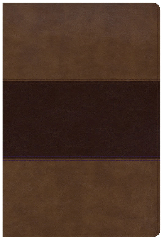 KJV Giant Print Reference Bible, Saddle Brown LeatherTouch, - Re-vived