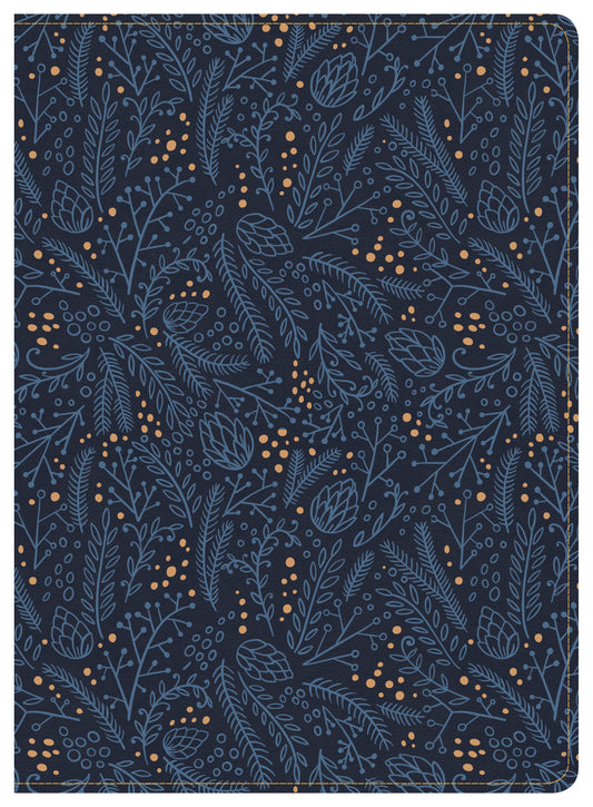 CSB Study Bible, Navy LeatherTouch - Re-vived
