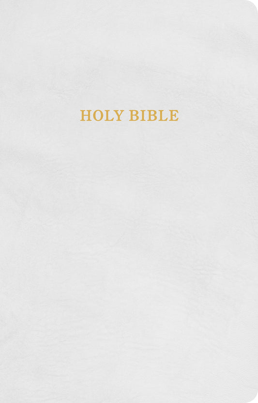 KJV Gift and Award Bible, White Imitation Leather - Re-vived