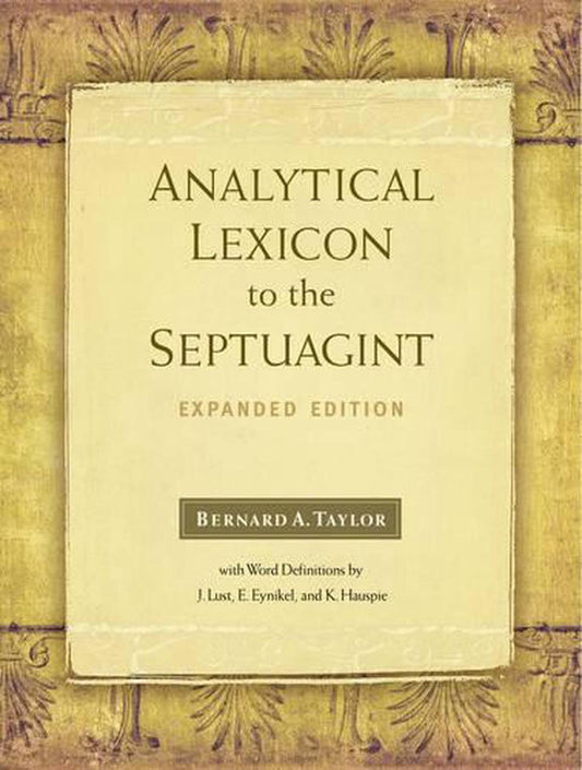 Analytical Lexicon to the Septuagint - Re-vived