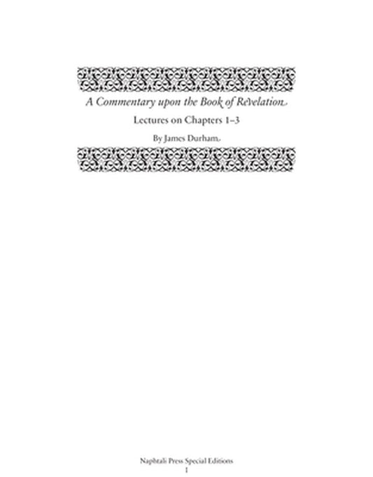 A Commentary Upon the Book of Revelation - Re-vived