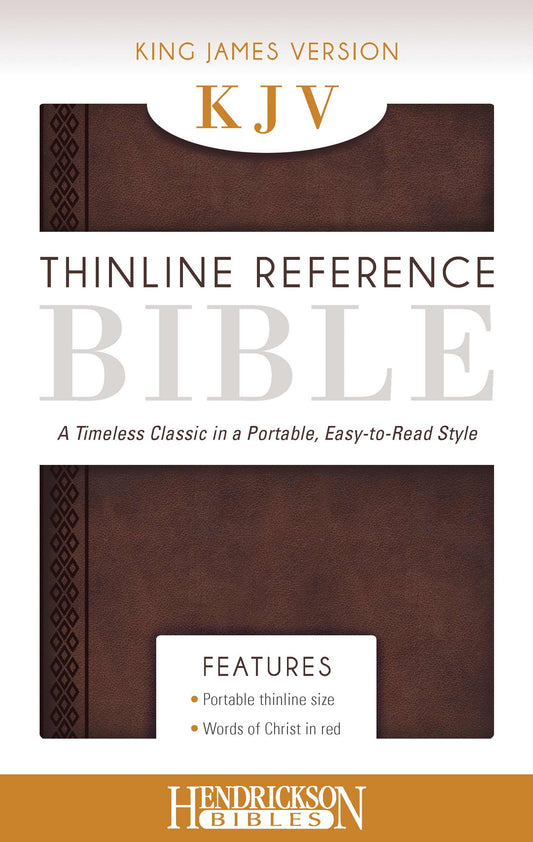 KJV Thinline Reference Bible, Brown - Re-vived