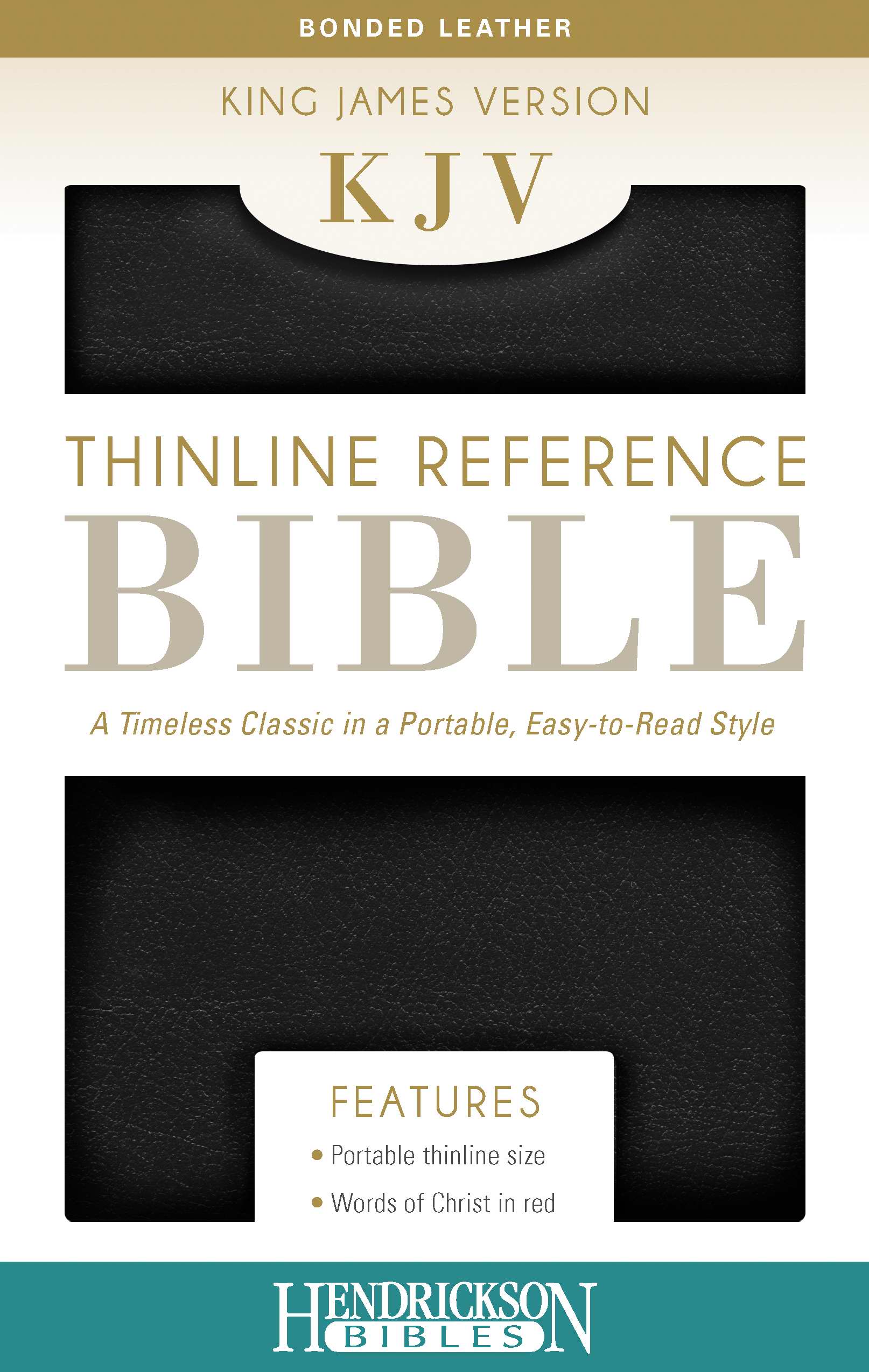KJV Thinline Reference Bible, Black - Re-vived