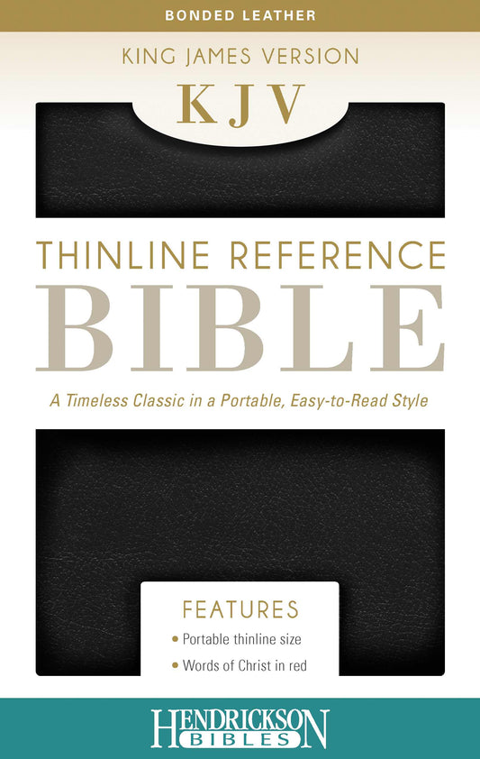 KJV Thinline Reference Bible, Black - Re-vived