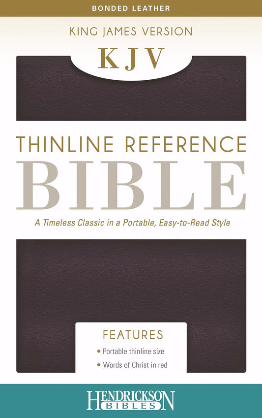 KJV Thinline Reference Bible, Burgundy - Re-vived