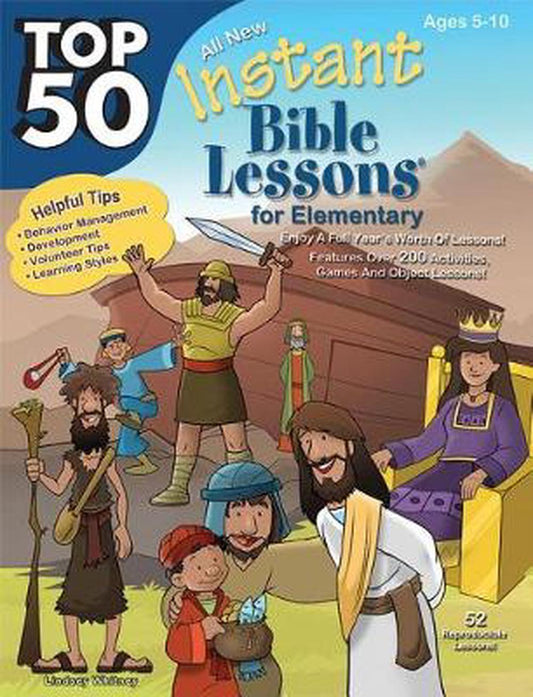 Top 50 Instant Bible Lessons for Elementary with Object Less - Re-vived