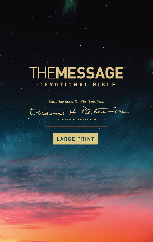 The Message Devotional Bible Large Print - Re-vived