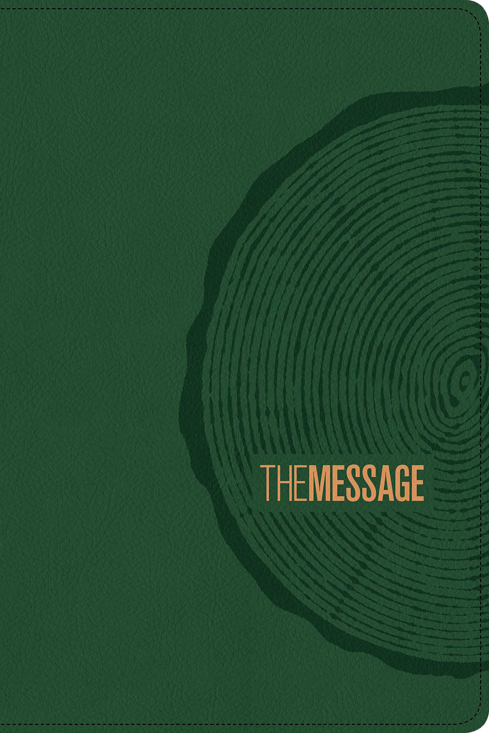 Message Deluxe Gift Bible, Large Print, Green - Re-vived