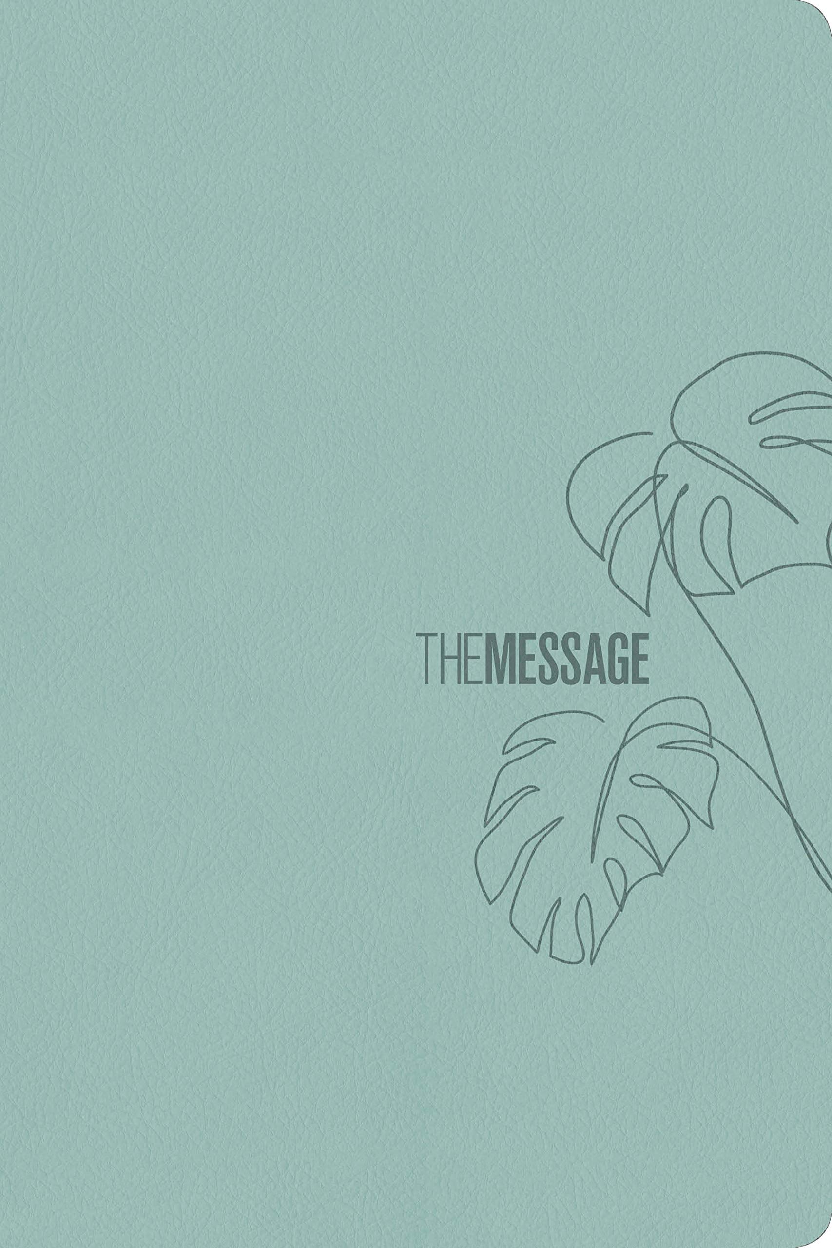 Message Deluxe Gift Bible, Large Print, Teal - Re-vived