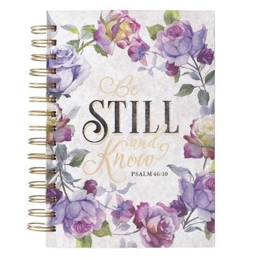 Be Still Large Wirebound Journal - Re-vived