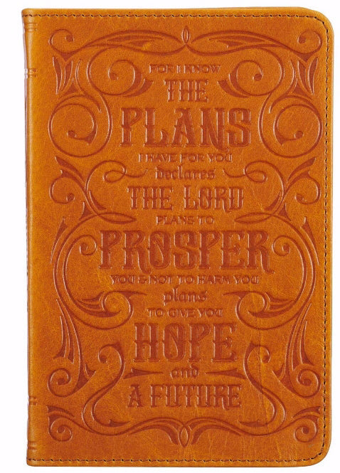 For I Know the Plans Leather Journal - Re-vived