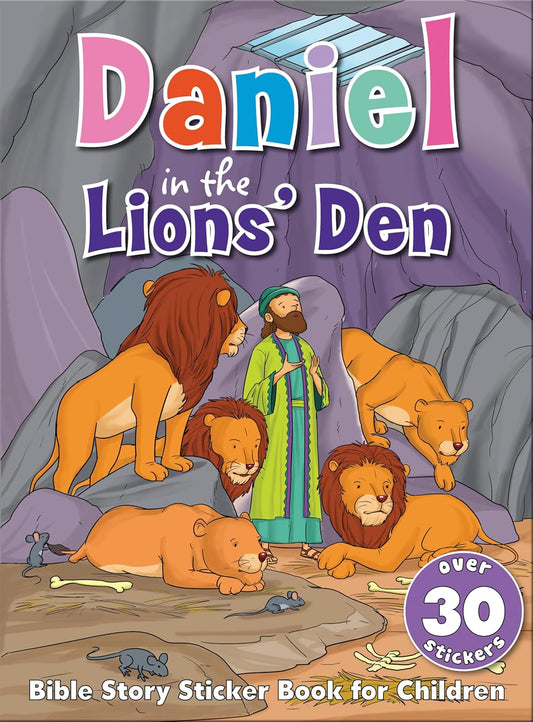 Bible Story Sticker Book: Daniel in the Lions Den - Re-vived