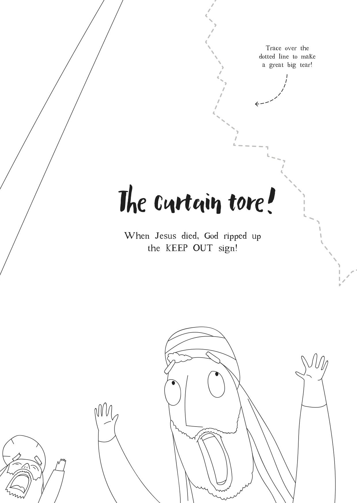 Garden, The Curtain & The Cross, The: Colouring Book - Re-vived