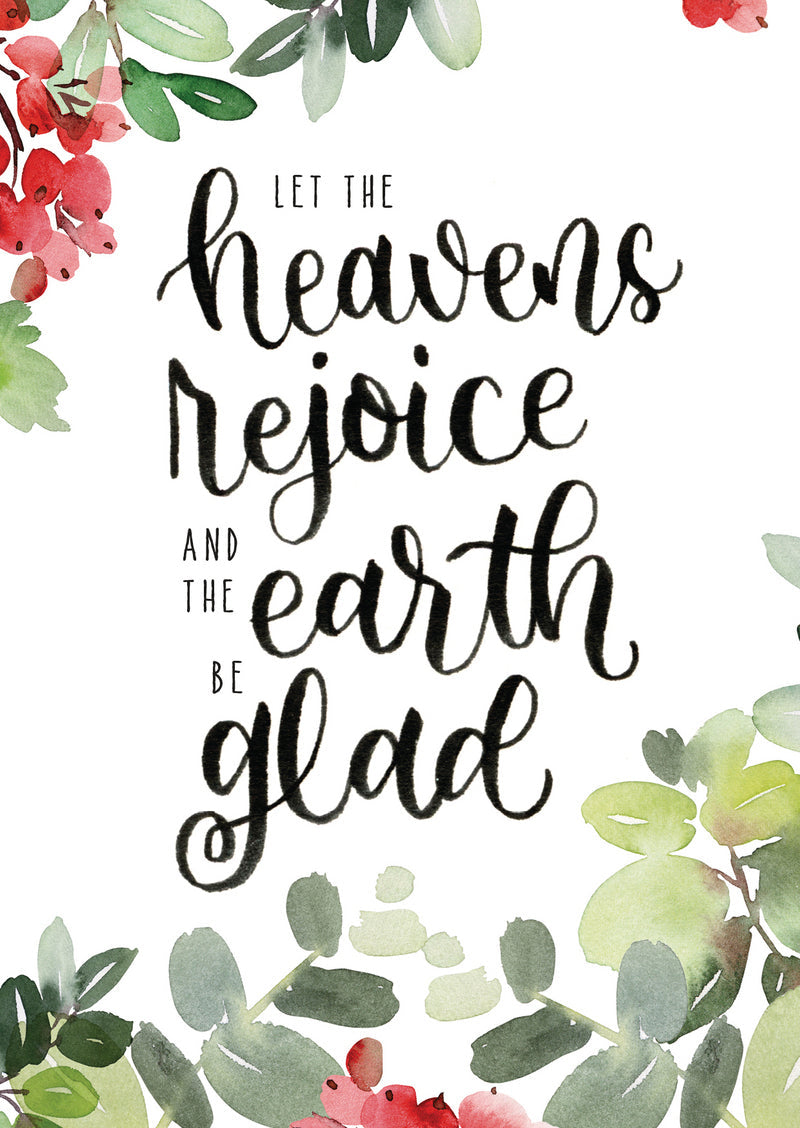 Let The Heavens Rejoice Christmas Cards (Pack of 6) - Re-vived