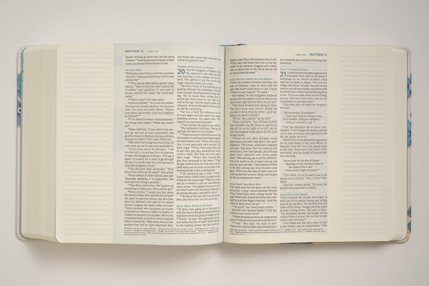 NLT THRIVE Creative Journaling Devotional Bible, Flowers - Re-vived