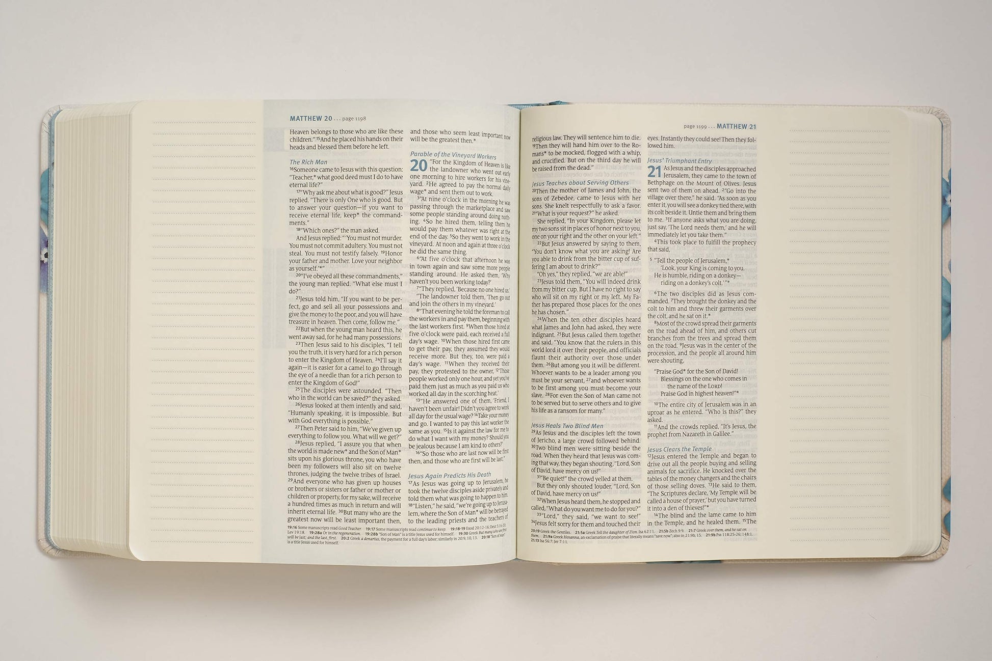 NLT THRIVE Creative Journaling Devotional Bible, Flowers - Re-vived