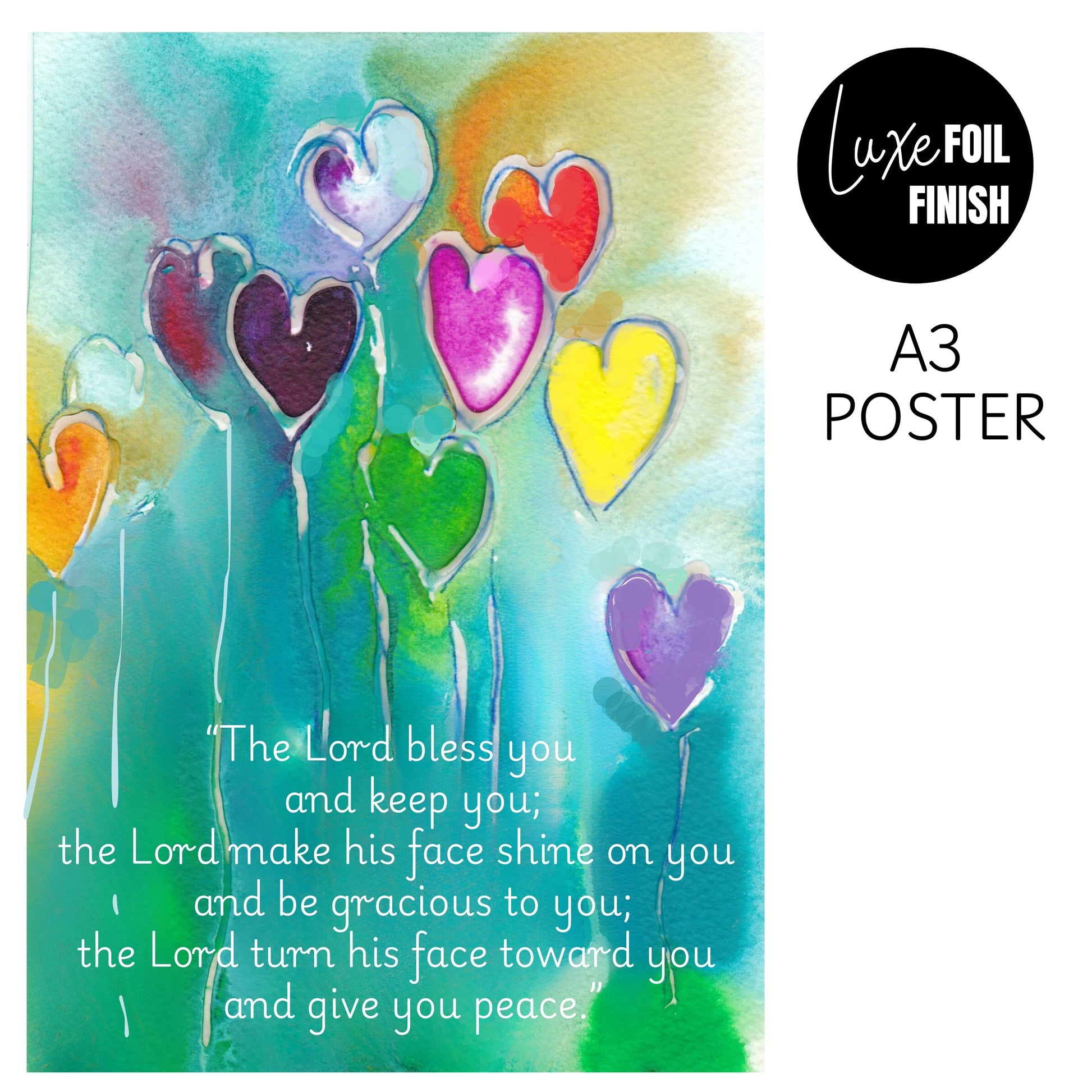 Blessing - The Lord Bless You A3 Poster - Re-vived