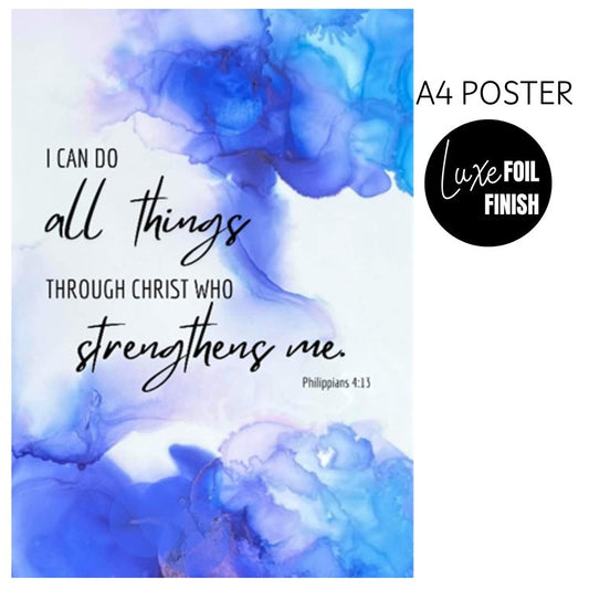 I Can Do All Things A4 Poster - Re-vived