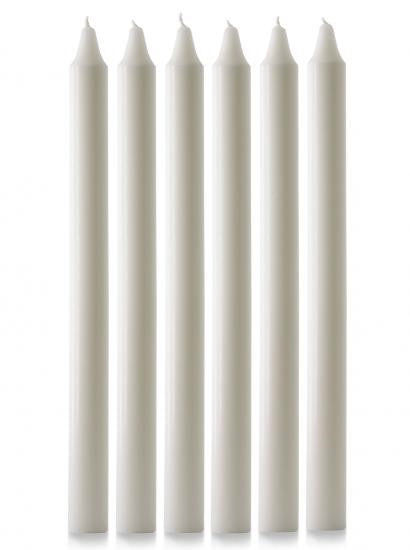 Advent Candle Set 15" x 1 1/8" - 6 White - Re-vived