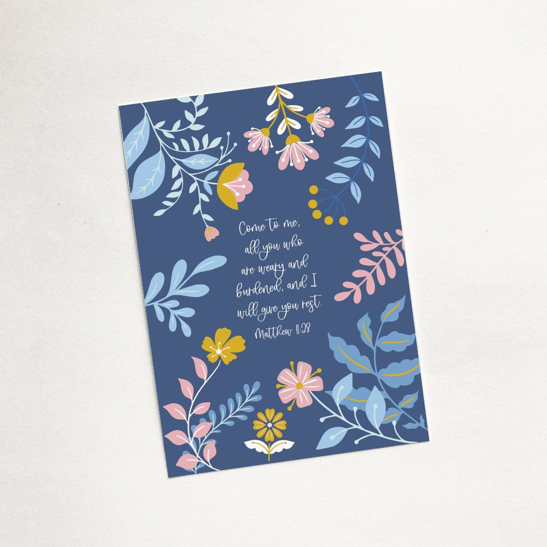Come to Me (Blooms) - Mini Card - Re-vived