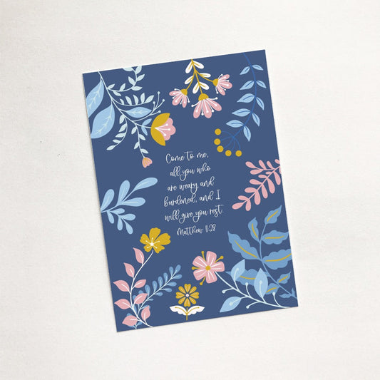 Come to Me (Blooms) - Mini Card - Re-vived