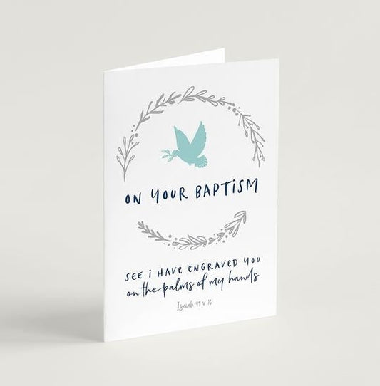 On Your Baptism Greeting Card - Re-vived