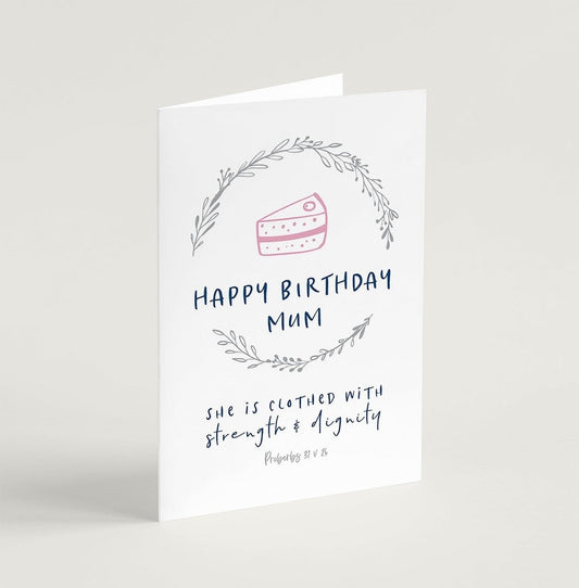 Happy Birthday Mum Greeting Card - Re-vived