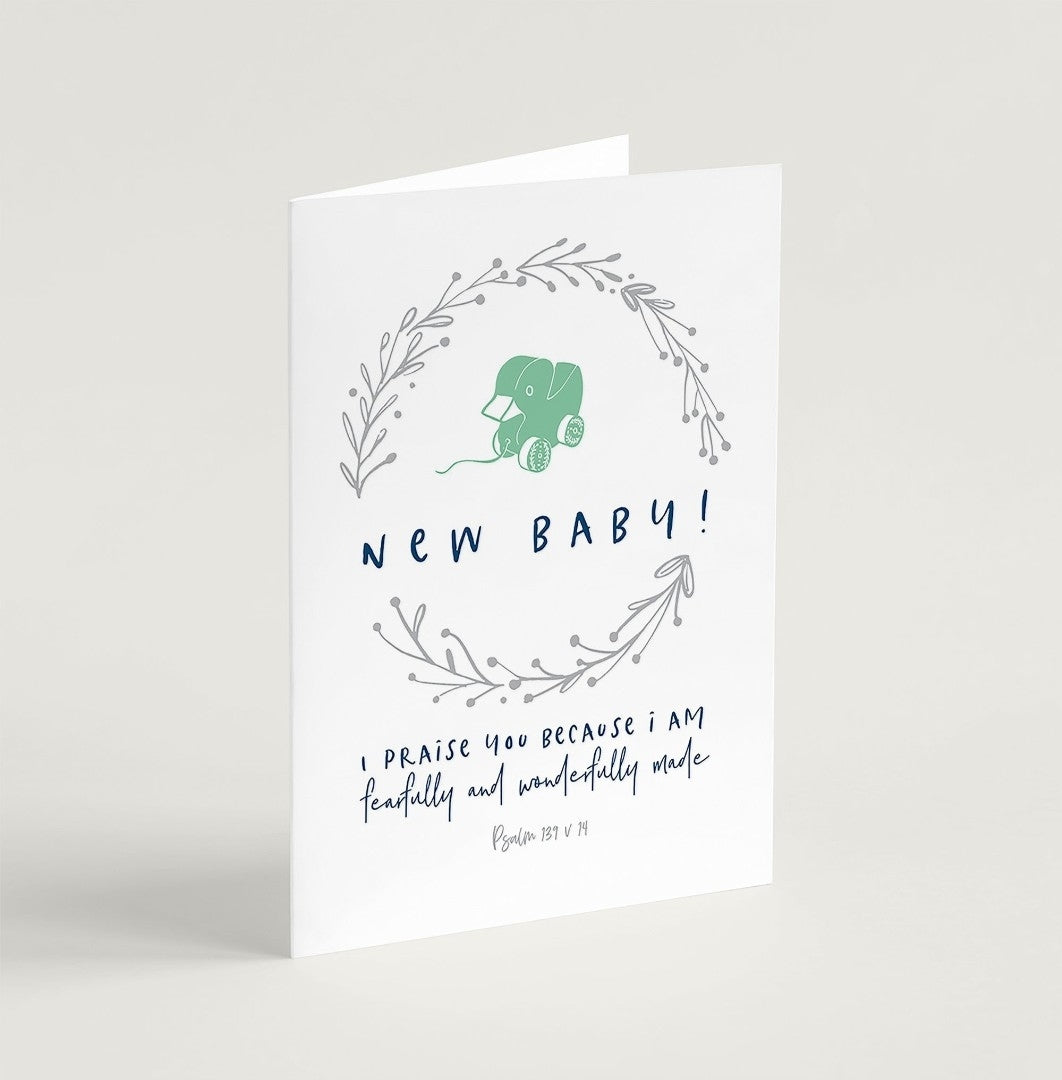 New Baby Greeting Card - Re-vived