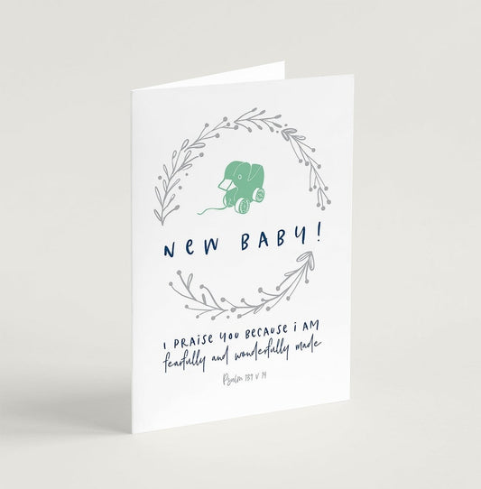 New Baby Greeting Card - Re-vived