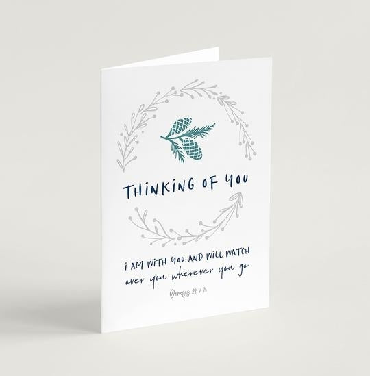 Thinking of You Greeting Card (Calm Range) - Re-vived