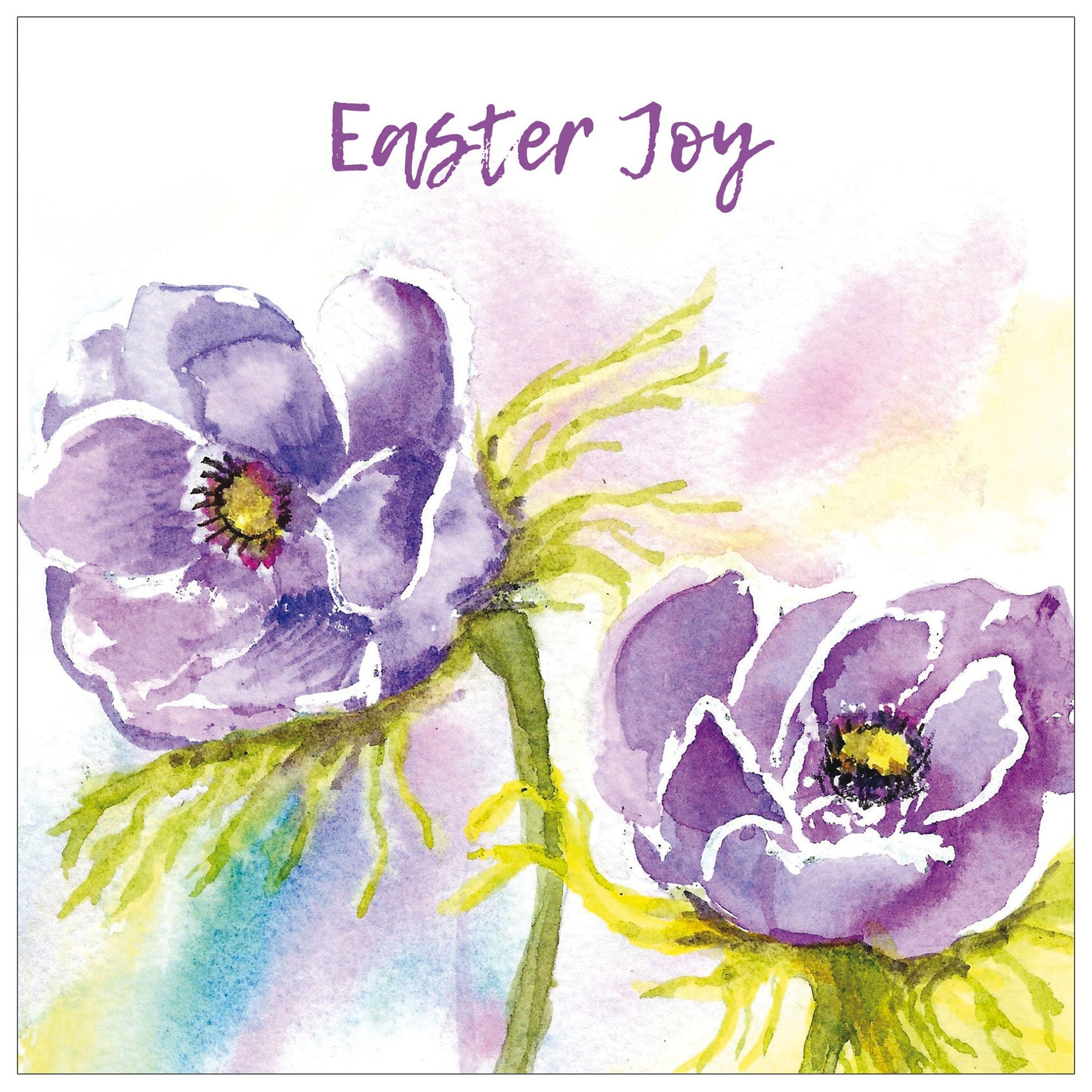 Purple Flowers Easter Cards (pack of 5) - Re-vived