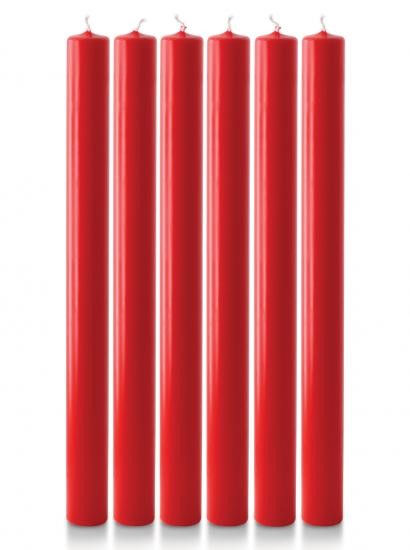 Advent Candle Set 12" x 1" - 6 Red - Re-vived