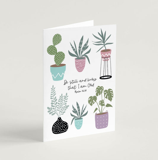 Be Still and Know (House Jungle) - Greeting Card - Re-vived