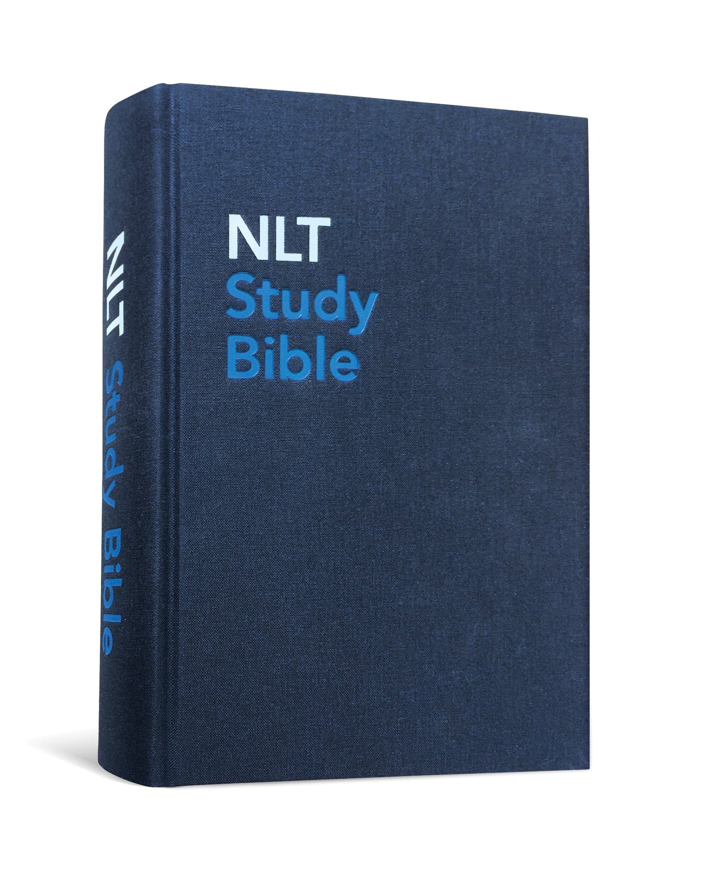 NLT Study Bible, Blue Cloth, Indexed, Hardback - Re-vived