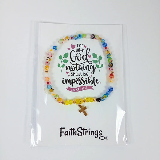 Faithstrings Millefiori Bracelet
