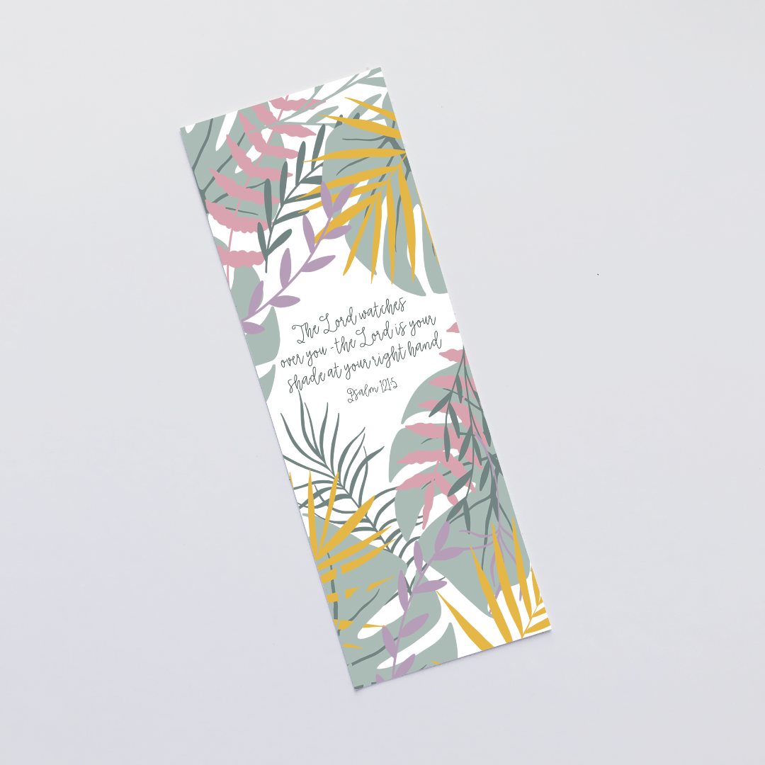 The Lord Watches Over You (Jungle Pink) Bookmark - Re-vived