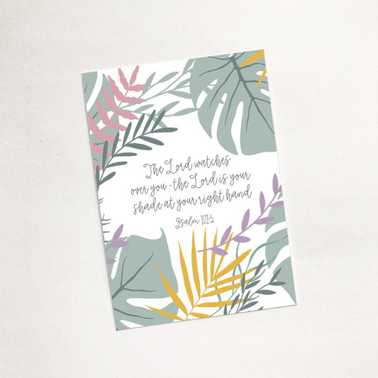 The Lord Watches (Jungle Pink) - Mini Card - Re-vived