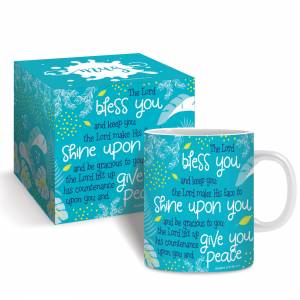 Bless You (teal) Mug & Gift Box - Re-vived