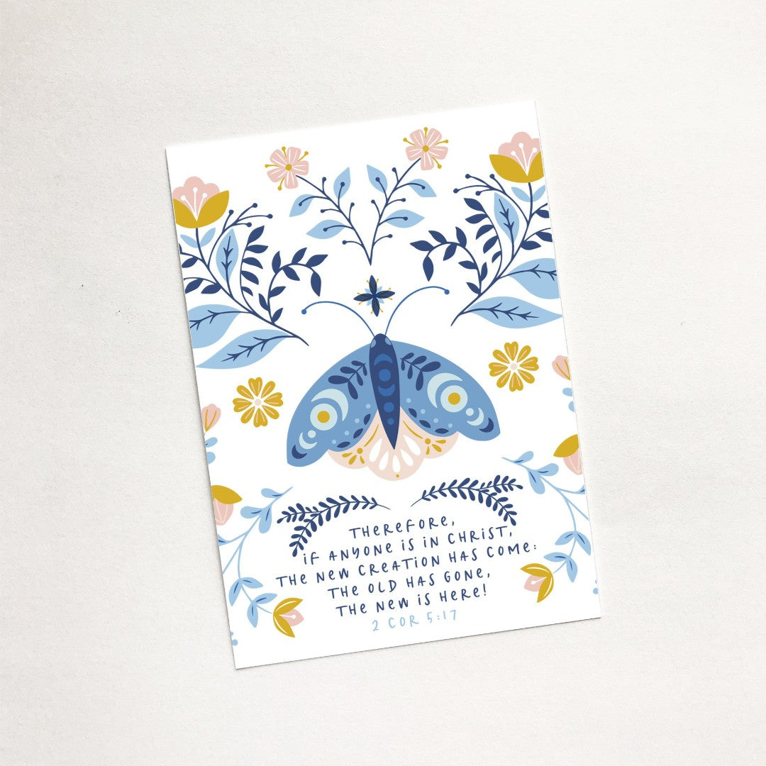 New Creation (Moth) - Mini Card - Re-vived